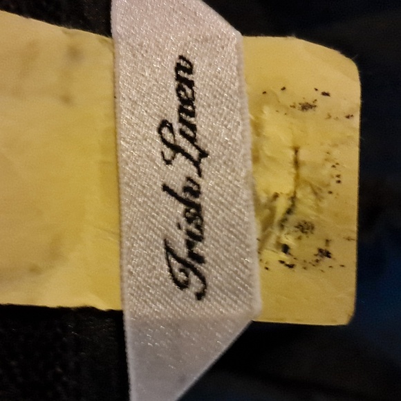 Talbots Classic Irish Linen Pants Trousers Black Business Minimalist Office - Picture 7 of 8